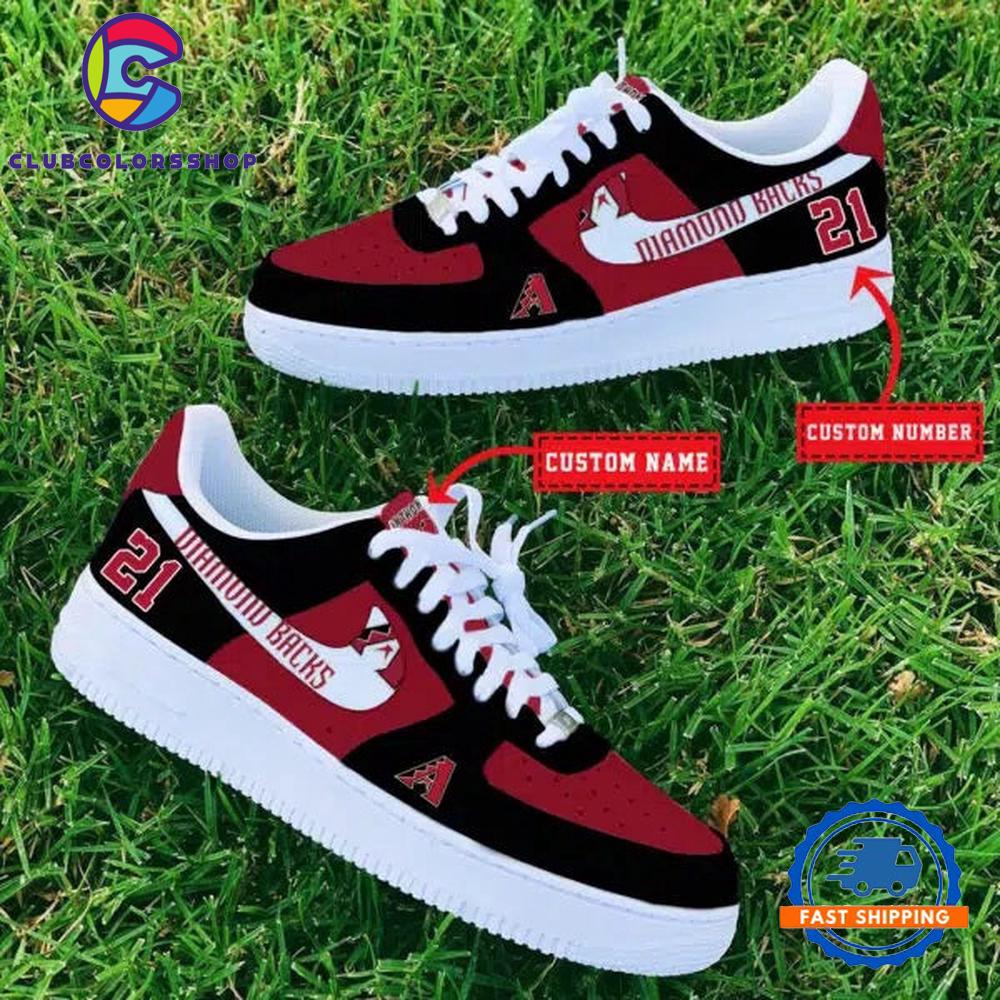 MLB Arizona Diamondbacks Baseball Team Design Air Force 1 Shoes Sneaker