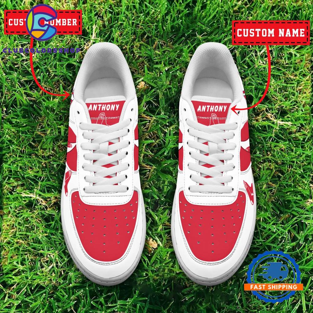 MLB Boston Red Sox Baseball Team Design Air Force 1 Shoes Sneaker MLB Boston Red Sox Baseball Team Design Air Force 1 Shoes Sneaker