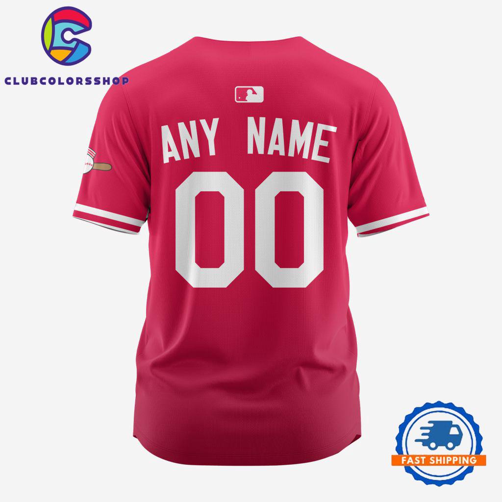 MLB Cincinnati Reds Alternate Design Concept Baseball Jersey, MLB Team Custom Jersey Shirt MLB Cincinnati Reds Alternate Design Concept Baseball Jersey, MLB Team Custom Jersey Shirt
