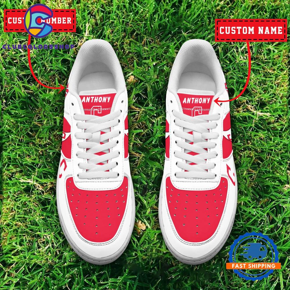 MLB Cleveland Indians Baseball Team Design Air Force 1 Shoes Sneaker MLB Cleveland Indians Baseball Team Design Air Force 1 Shoes Sneaker