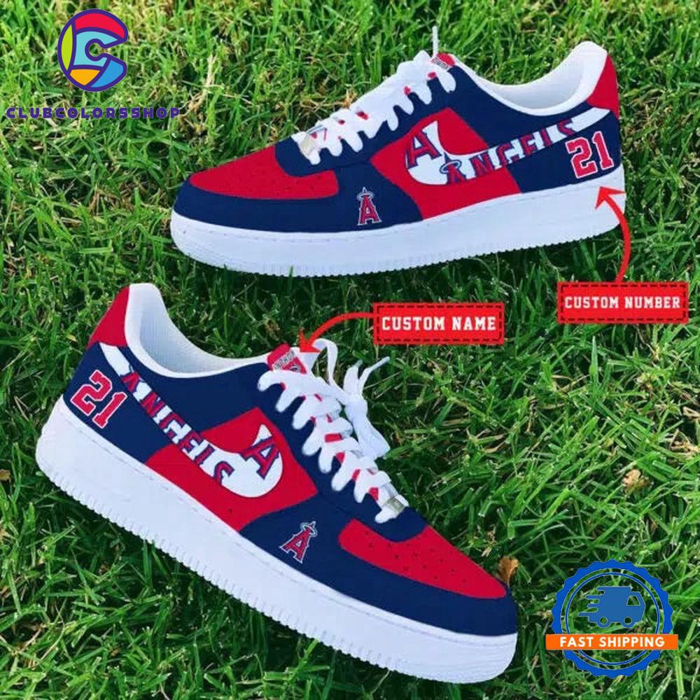 MLB Kansas City Royals Baseball Team Design Air Force 1 Shoes Sneaker