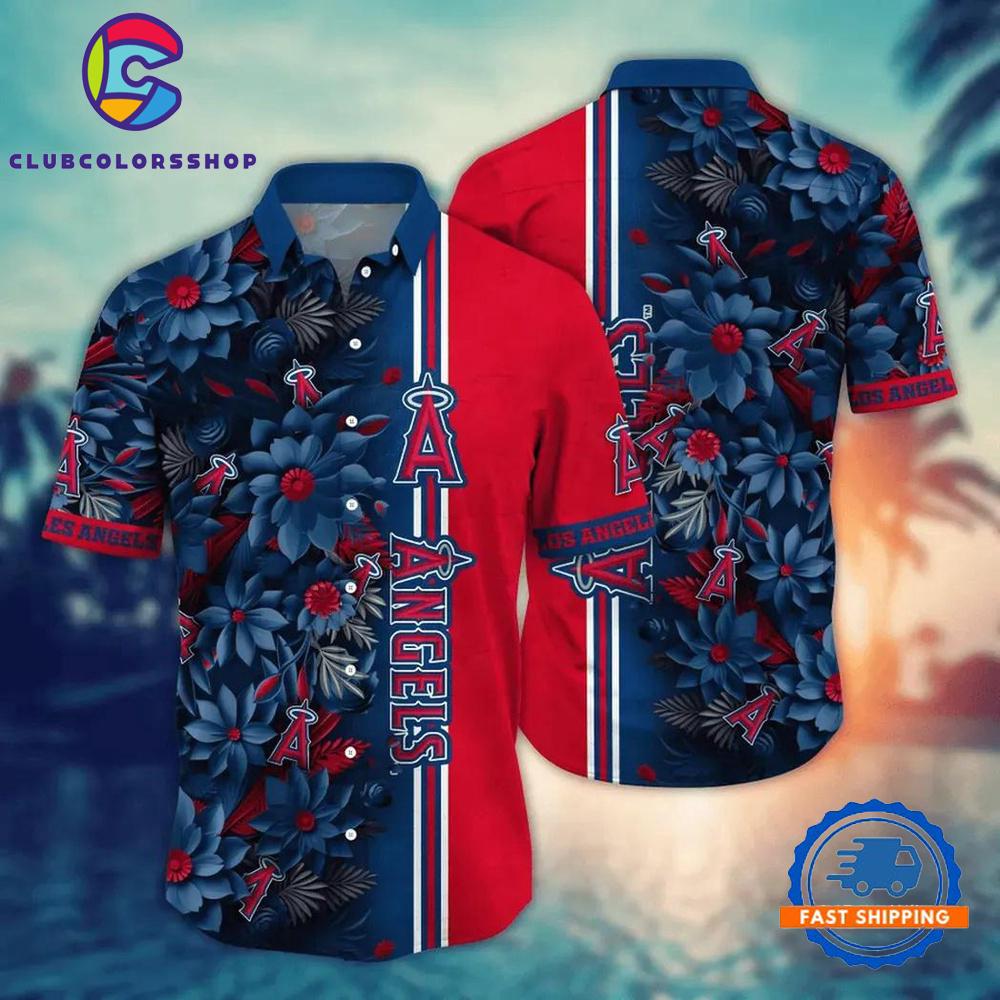 MLB Los Angeles Angels Flower Palm Tree Hot Hawaiian Shirts