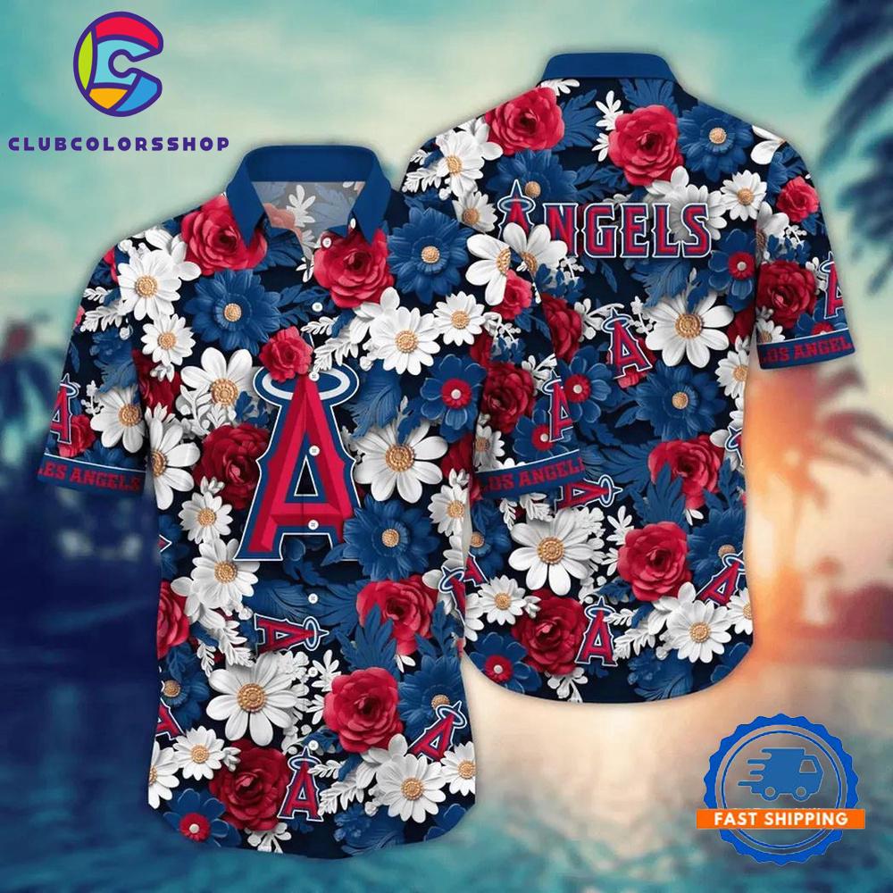 MLB Los Angeles Angels Flower Tropical New Hawaiian Shirts