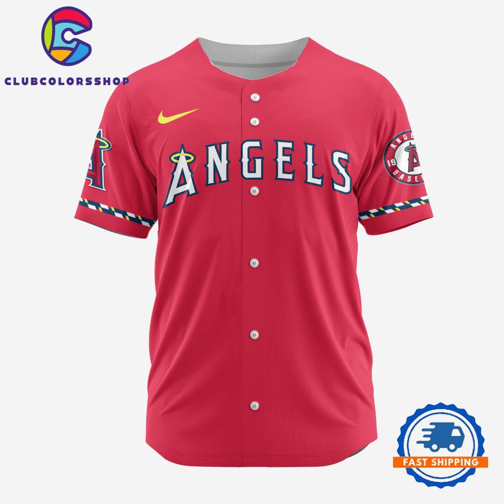 MLB Los Angeles Angels Personalized Alternate Design Concept Baseball Jersey, MLB Team New Jersey Shirt