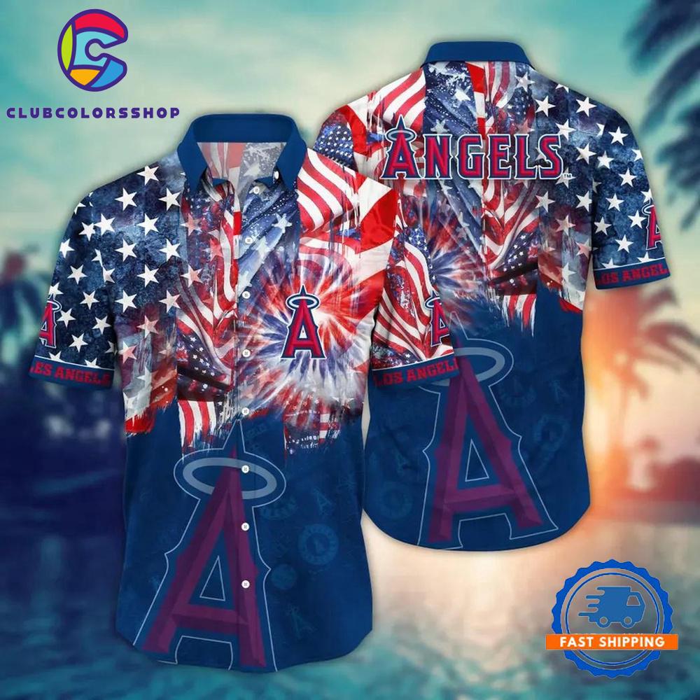 MLB Los Angeles Angels Team Flower Hawaiian Shirts