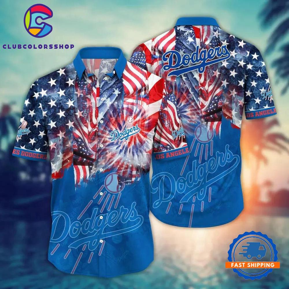 MLB Los Angeles Dodgers Flower Aloha Hawaiian Shirts