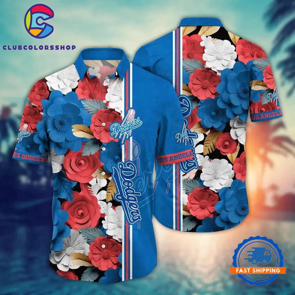MLB Los Angeles Dodgers Flower Tropical New Hawaiian Shirts