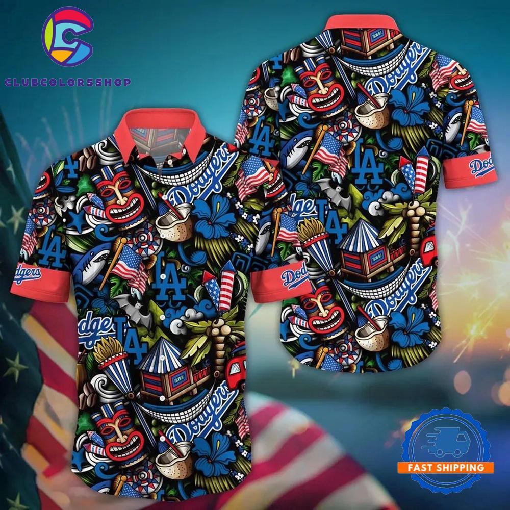 MLB Los Angeles Dodgers Palm Tree Summer Hawaiian Shirts