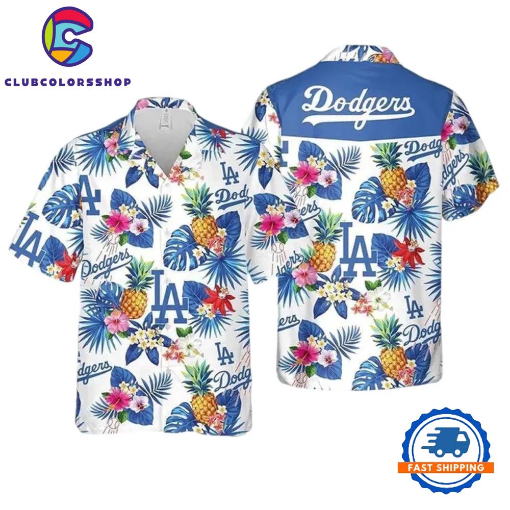 MLB Los Angeles Dodgers Tropical Pineapple Paradise Hawaiian Shirt