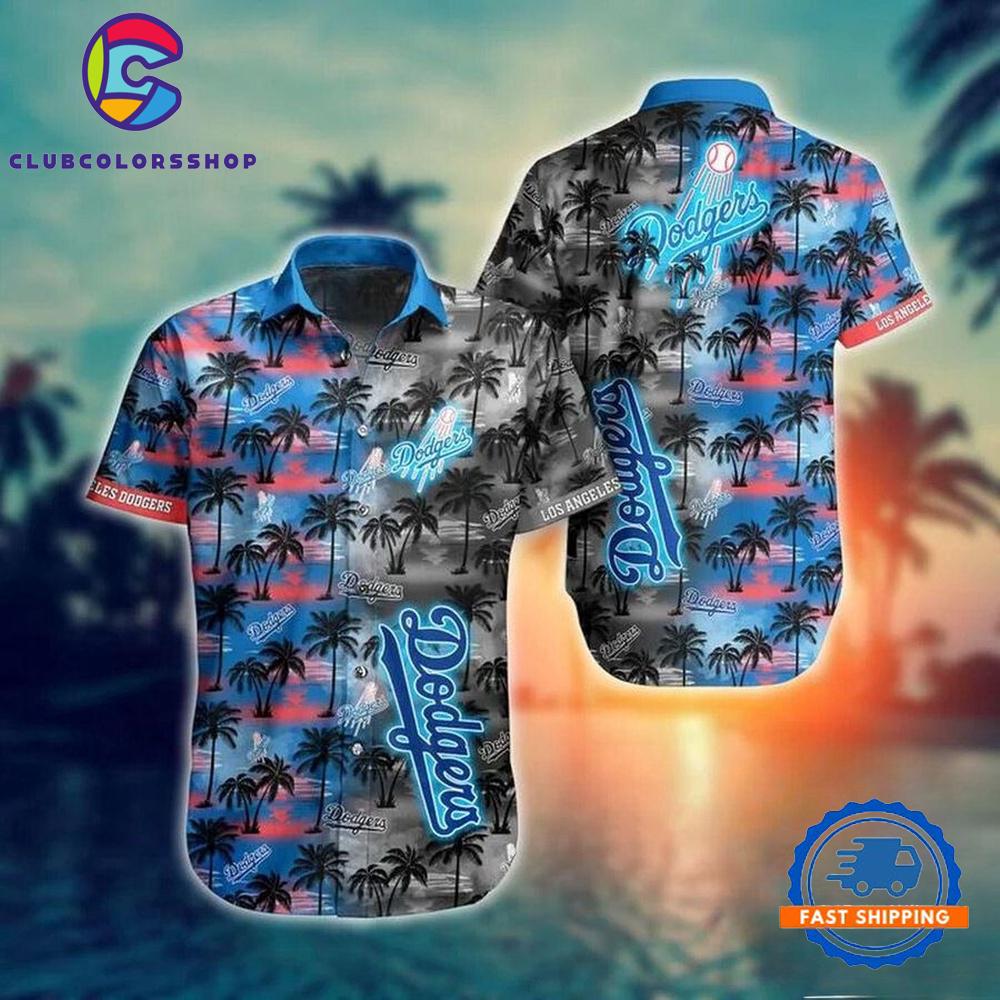 MLB Los Angeles Dodgers Tropical Twilight Hawaiian Shirt
