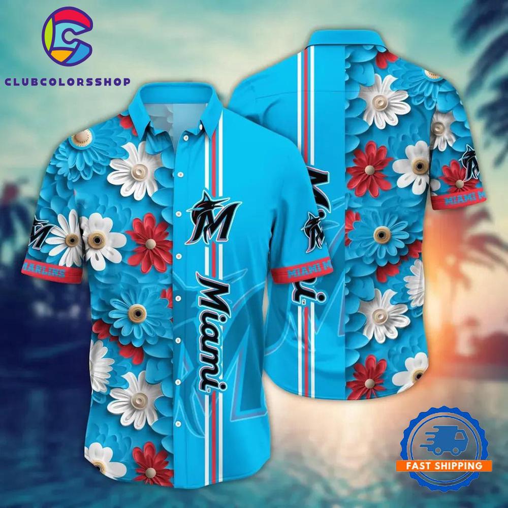 MLB Miami Marlins Summer Aloha New Hawaiian Shirts MLB Miami Marlins Summer Aloha New Hawaiian Shirts