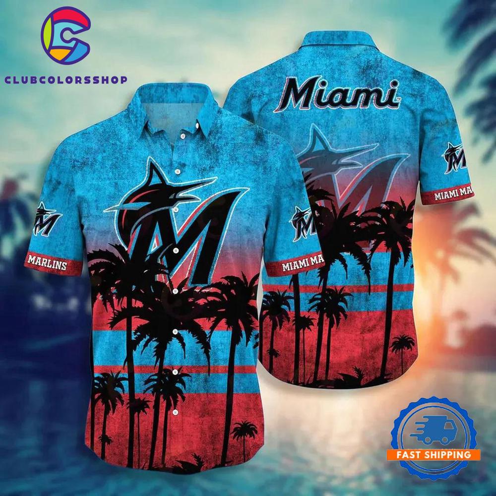 MLB Miami Marlins Tropical Summer Hawaiian Shirts