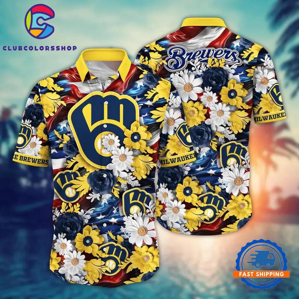 MLB Milwaukee Brewers Baseball Summer Hawaiian Shirts