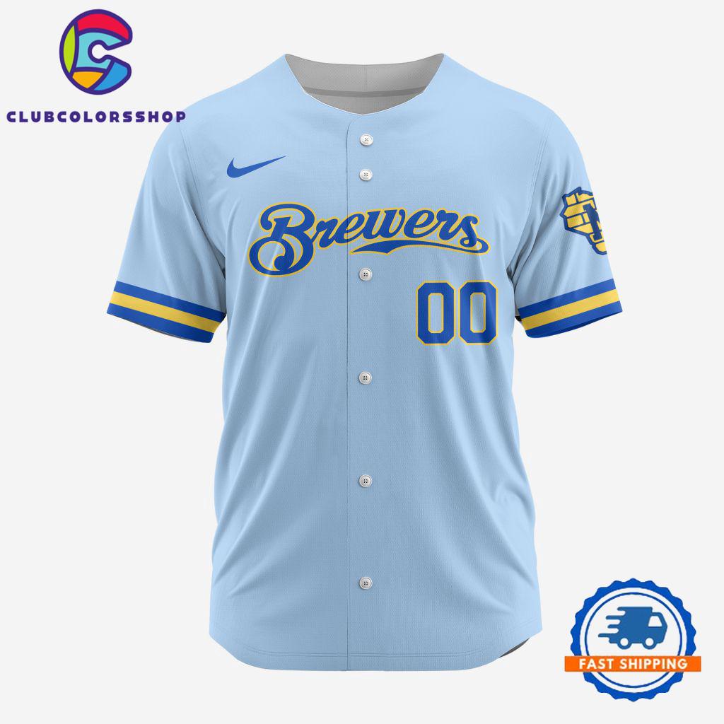 MLB Milwaukee Brewers Personalized Alternate Design Concept Baseball Jersey, MLB Team New Jersey Shirt