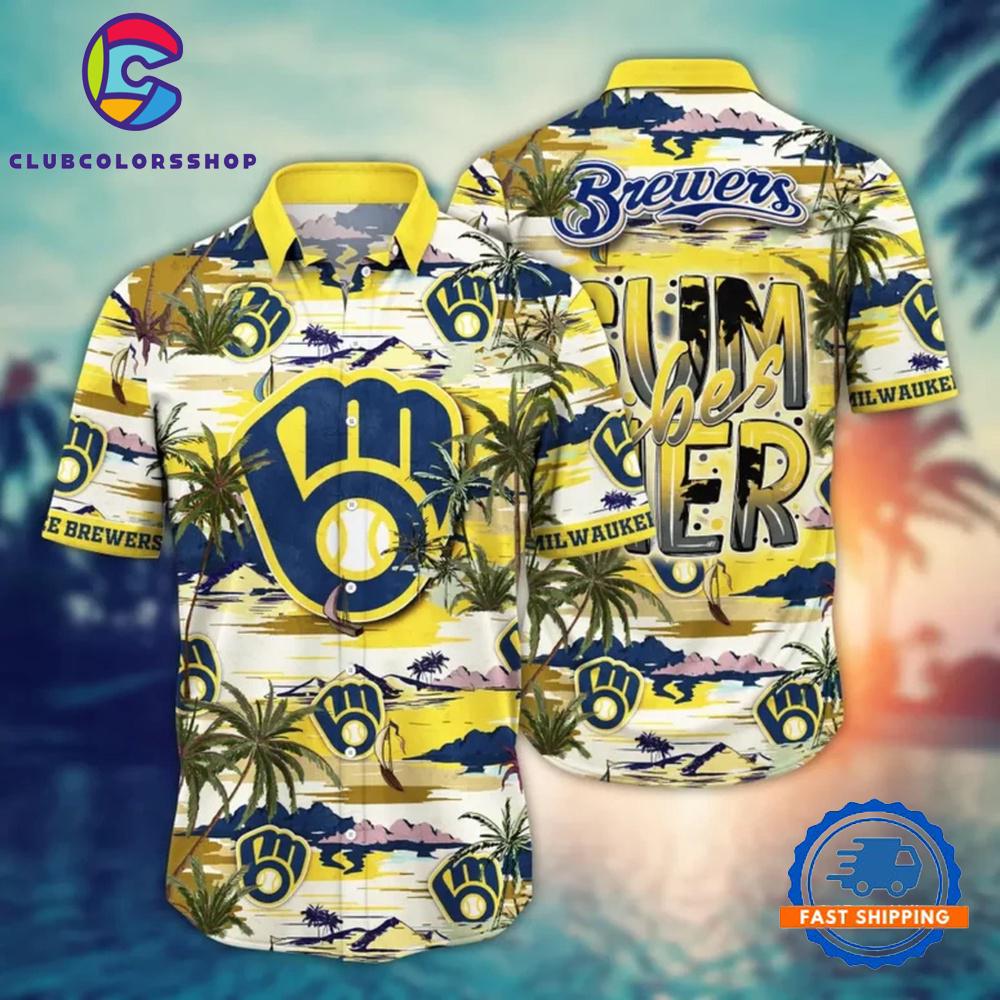 MLB Milwaukee Brewers Summer Vibes Hawaiian Shirt