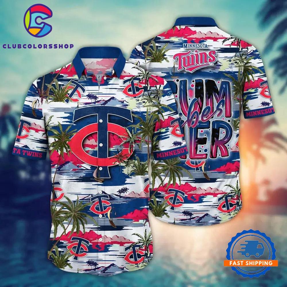 MLB Minnesota Twins Baseball Team Design Flower Hawaiian Shirts