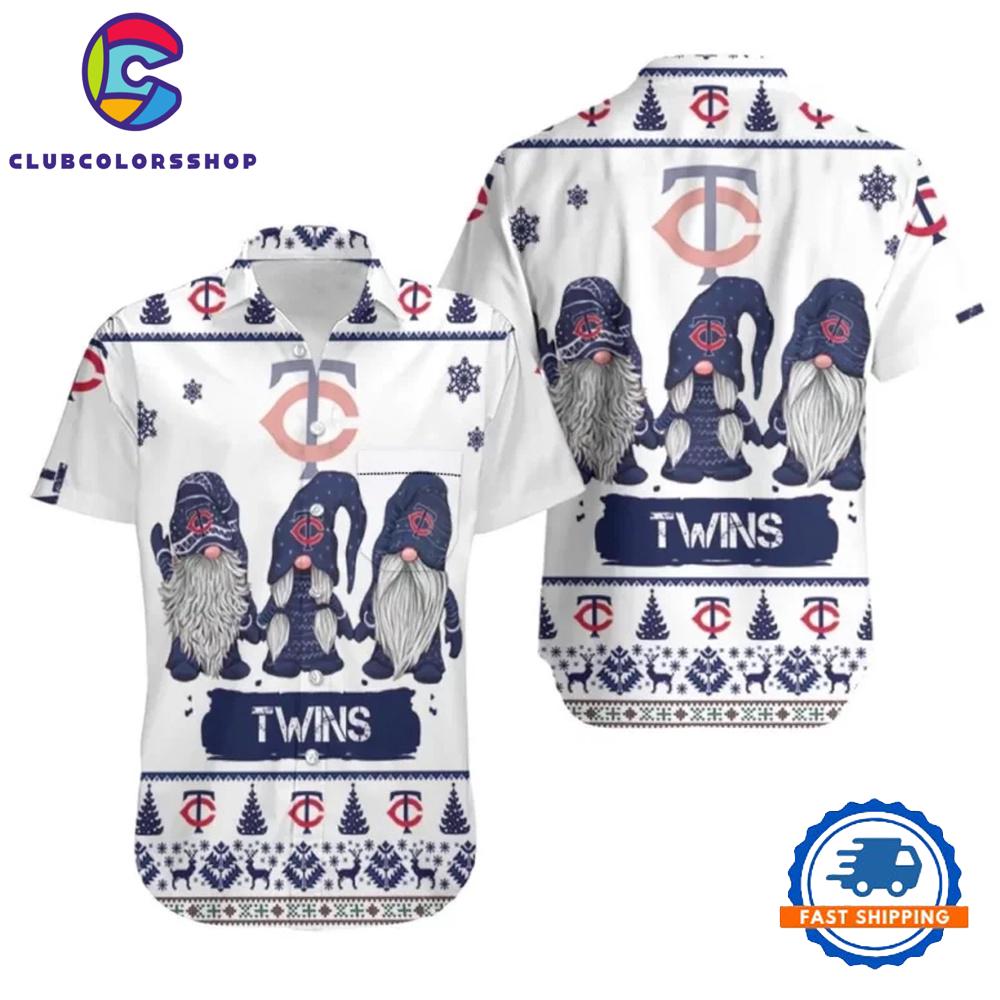 MLB Minnesota Twins Holiday Gnome Hawaiian Shirt