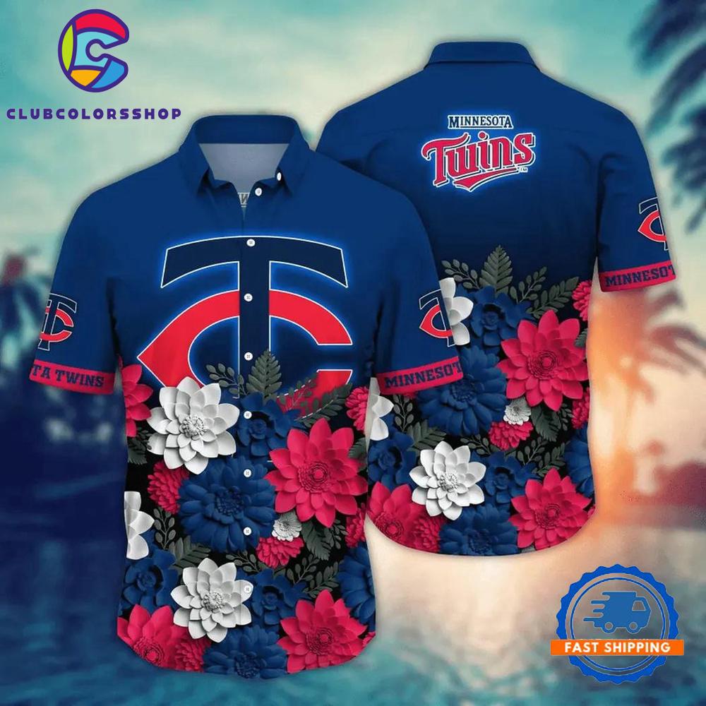 MLB Minnesota Twins Summer Flower Hawaiian Shirts Design