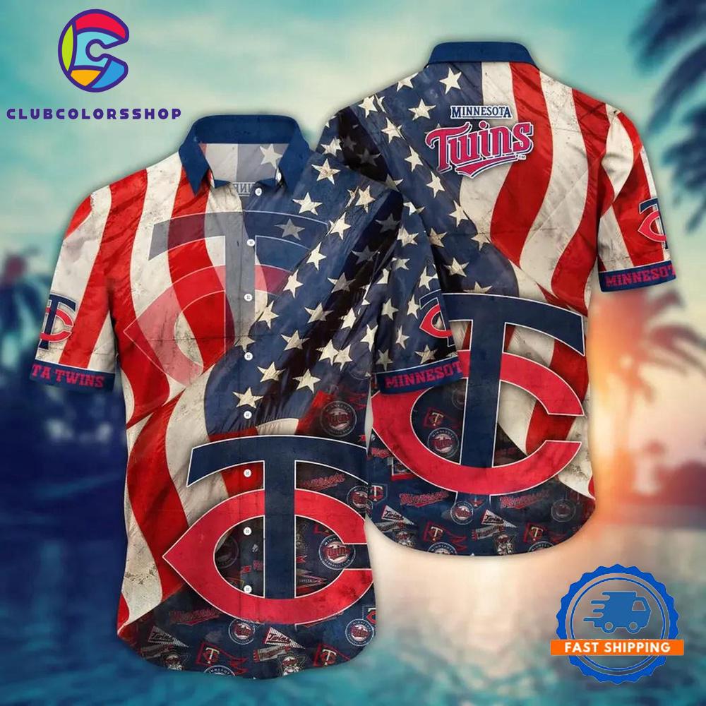 MLB Minnesota Twins Team Logo Summer Hawaiian Shirts