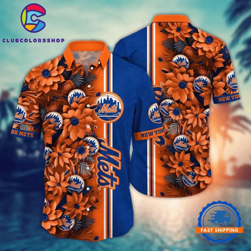 MLB New York Mets Aloha Baseball Team Hawaiian Shirts