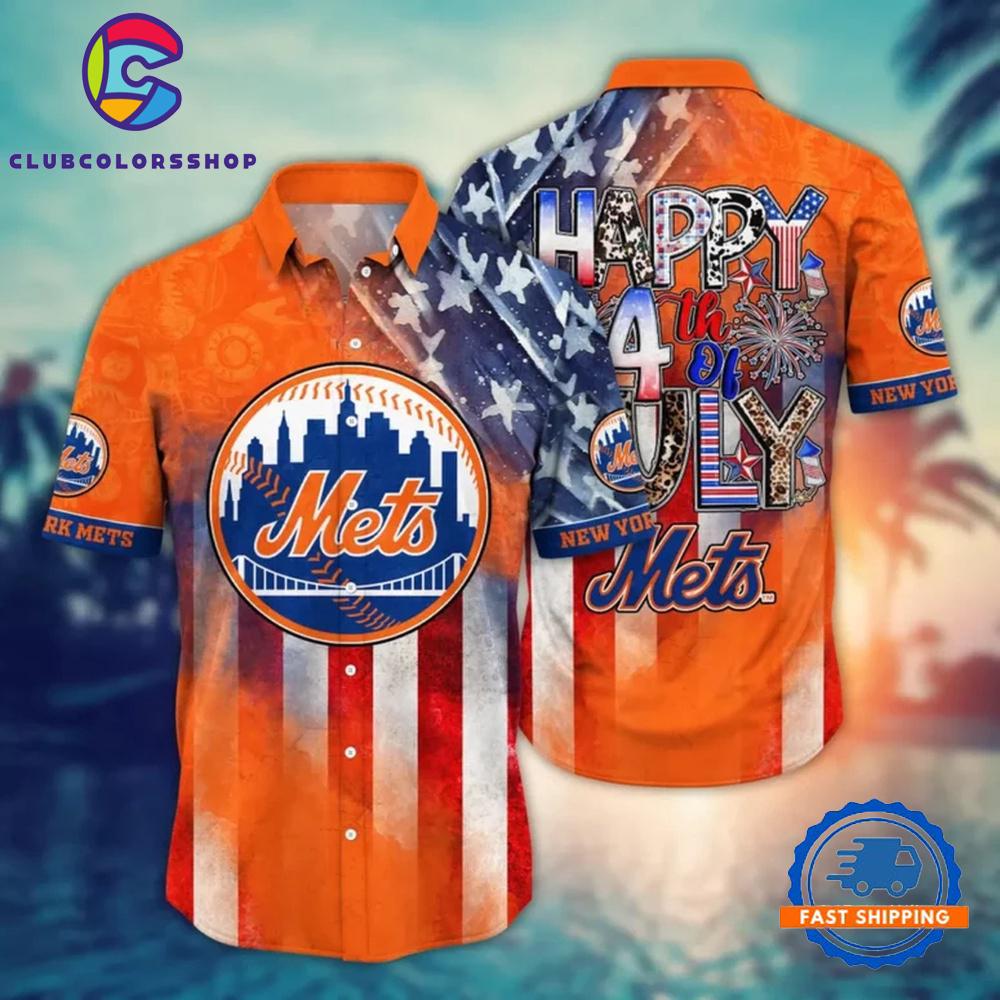 MLB New York Mets Happy 4th Of July Hawaiian Shirt