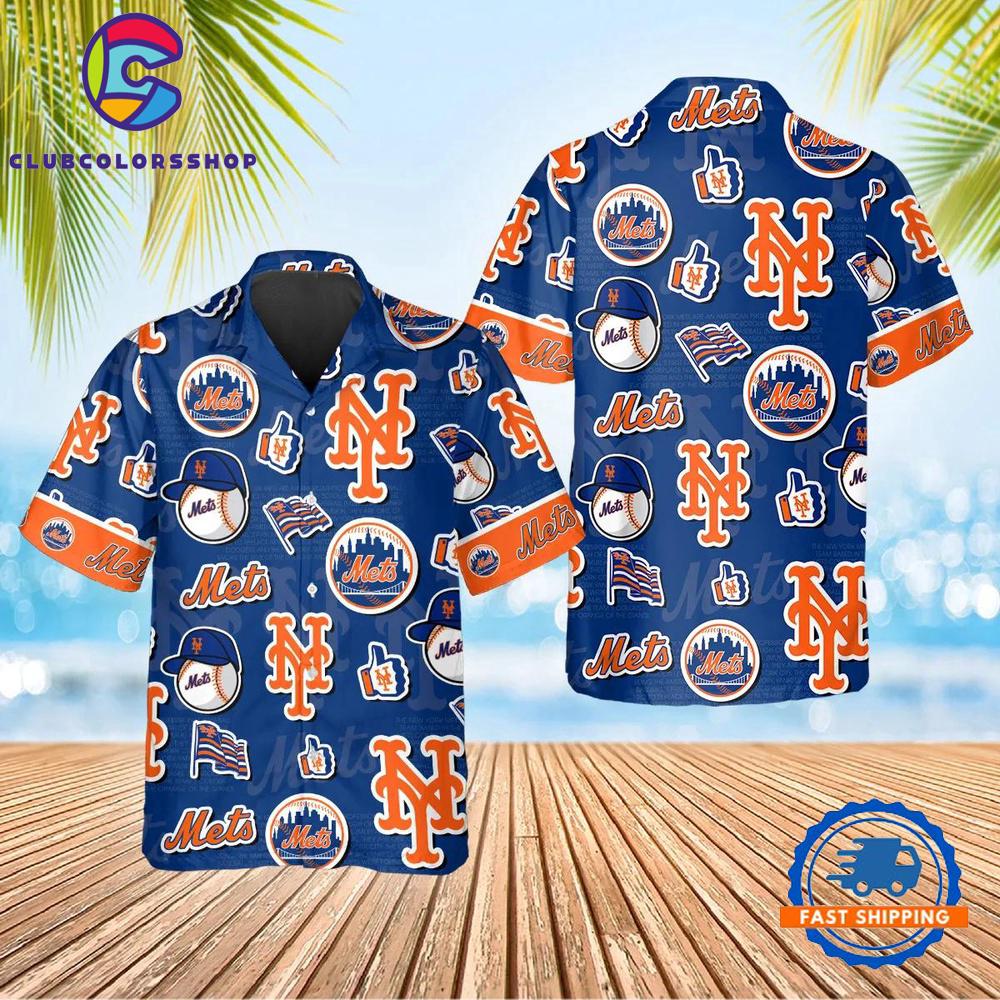 MLB New York Mets Island Adventure Hawaiian Shirt