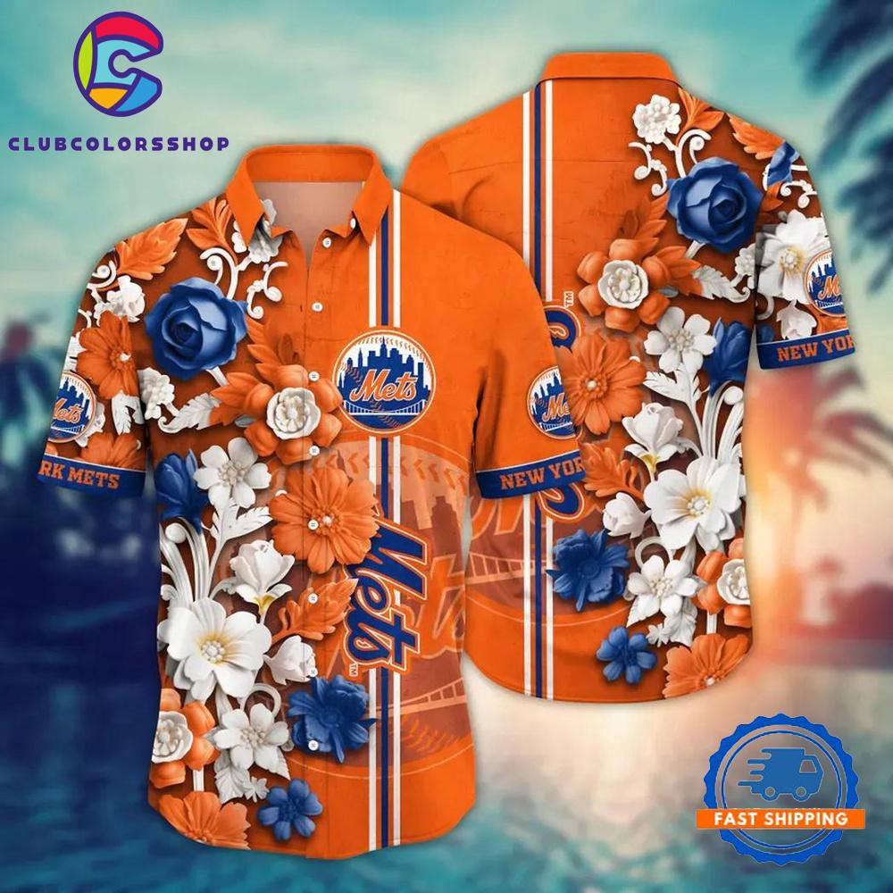 MLB New York Mets Summer Aloha New Hawaiian Shirts