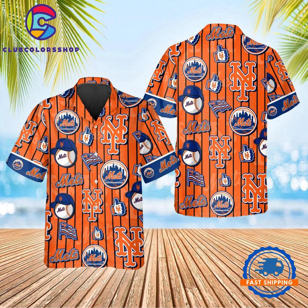 MLB New York Mets Summer Waves Hawaiian Shirt