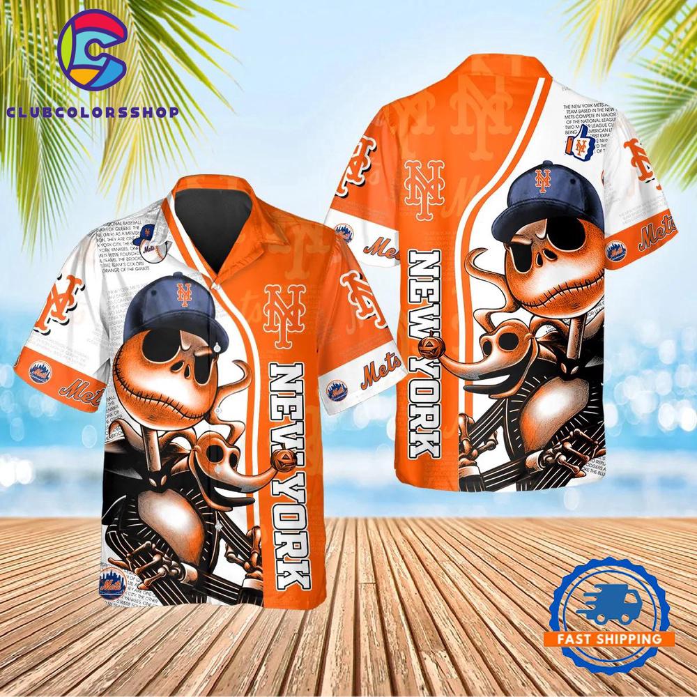 MLB New York Mets Tropical Escape Hawaiian Shirt