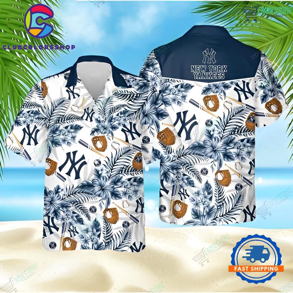 MLB New York Yankees Baseball Essentials Hawaiian Shirt