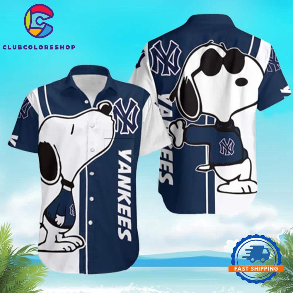 MLB New York Yankees Cool Pup Hawaiian Shirt MLB New York Yankees Cool Pup Hawaiian Shirt