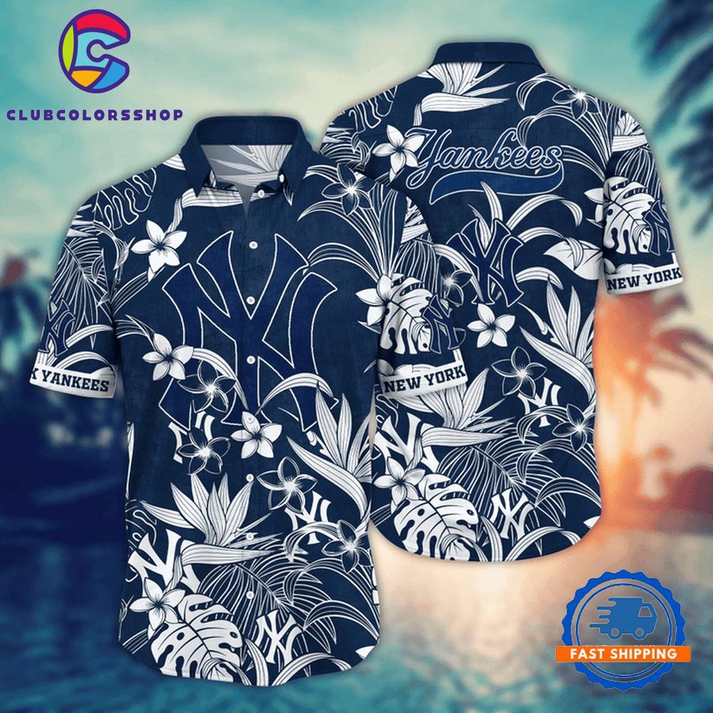 MLB New York Yankees Midnight Tropic Hawaiian Shirt