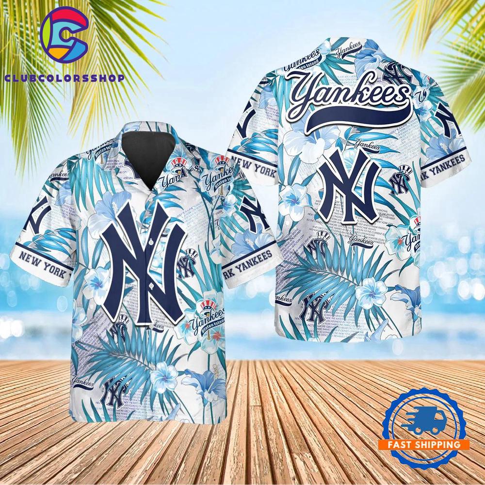 MLB New York Yankees Ocean Breeze Hawaiian Shirt