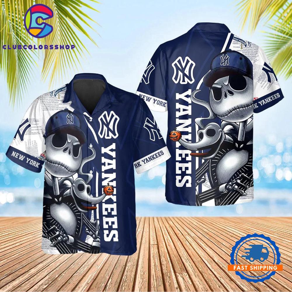 MLB New York Yankees Skeleton Swagger Hawaiian Shirt