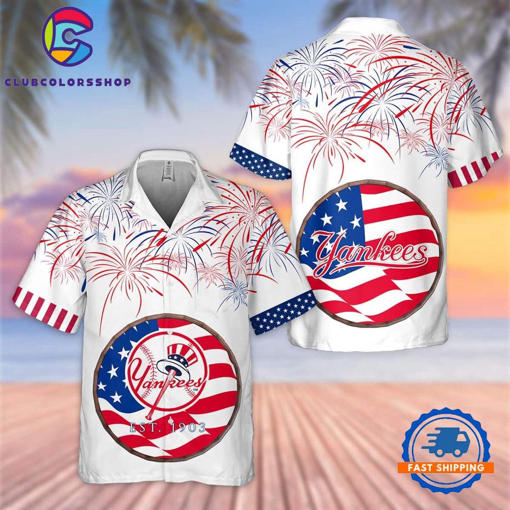 MLB New York Yankees Stars And Stripes Celebration Hawaiian Shirt