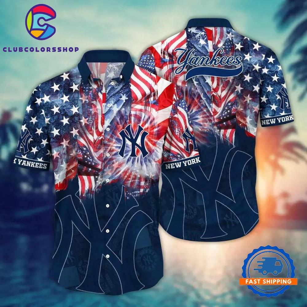 MLB New York Yankees Team Logo Summer Hawaiian Shirts