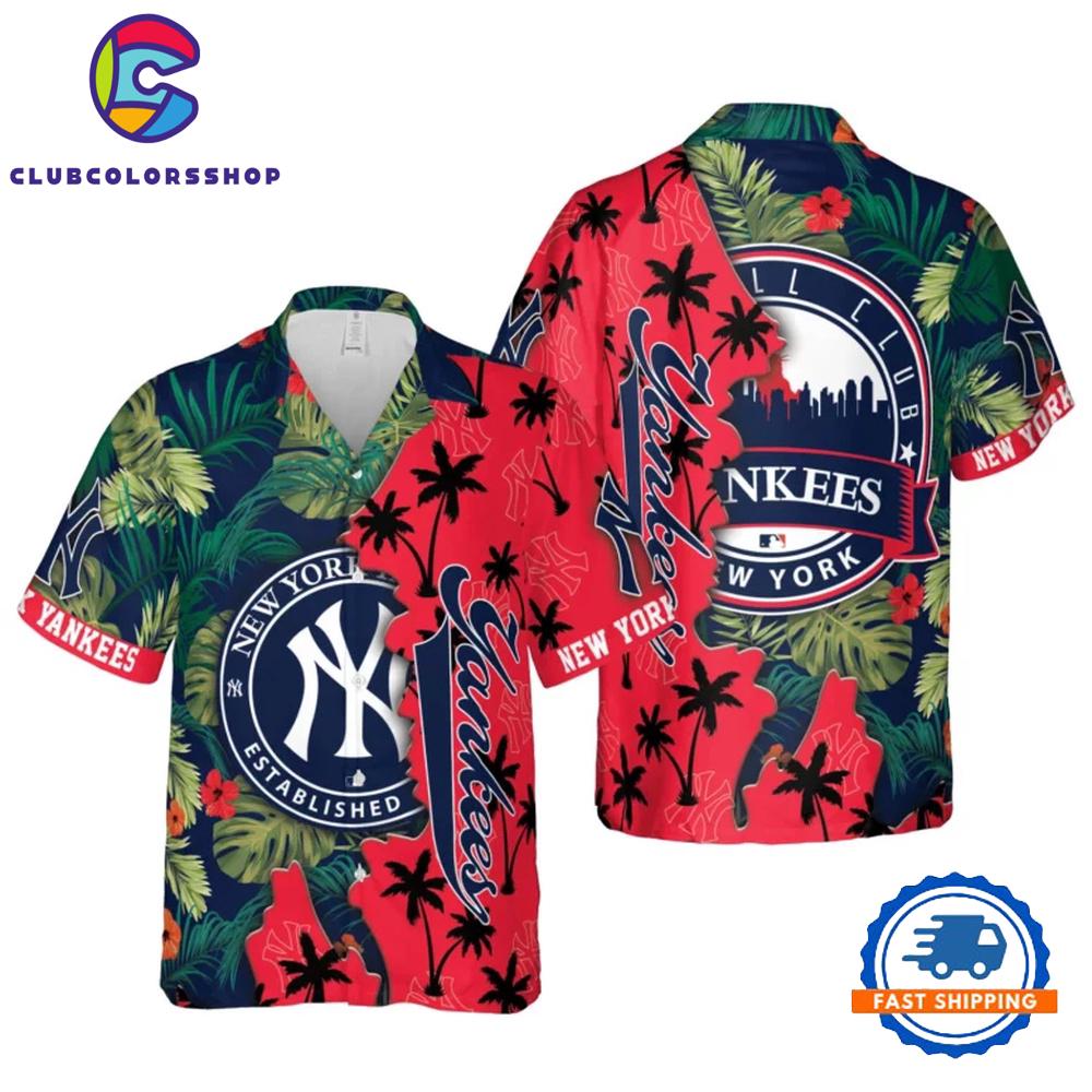 MLB New York Yankees Tropical Allure Hawaiian Shirt