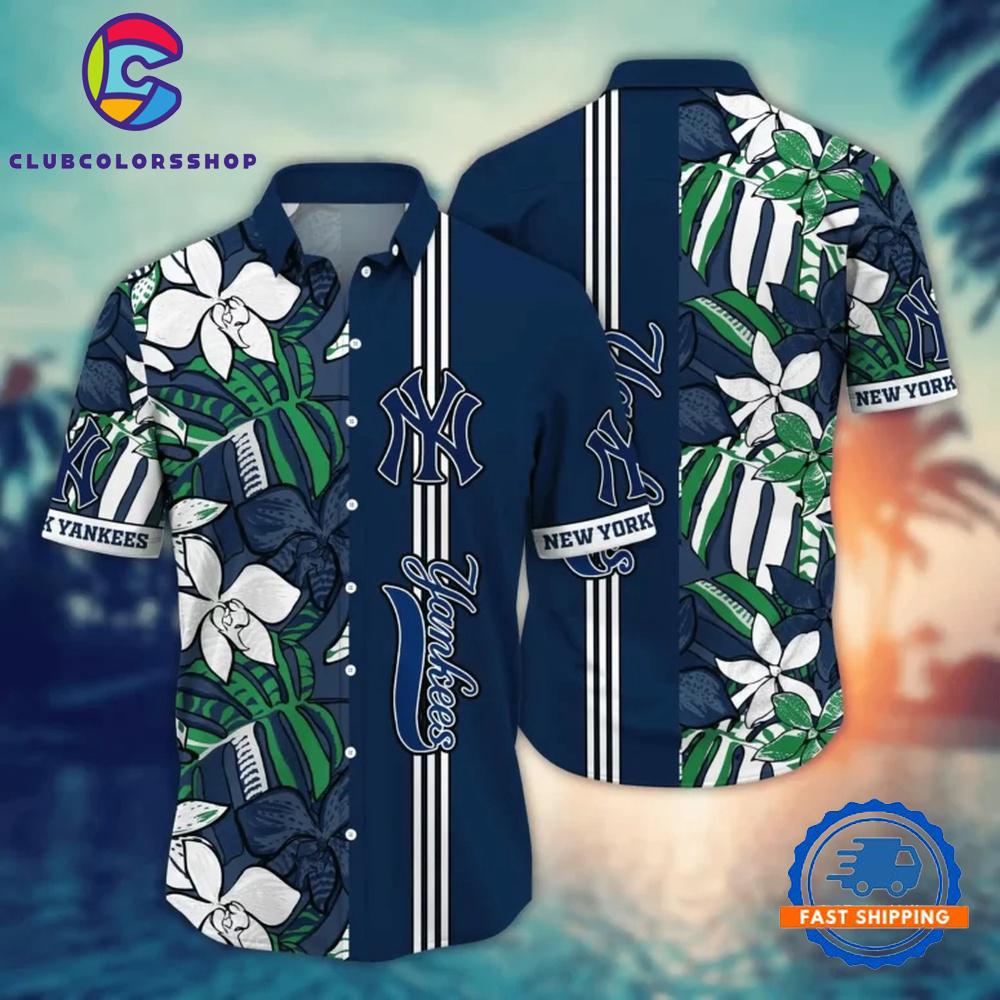 MLB New York Yankees Tropical Breeze Hawaiian Shirt