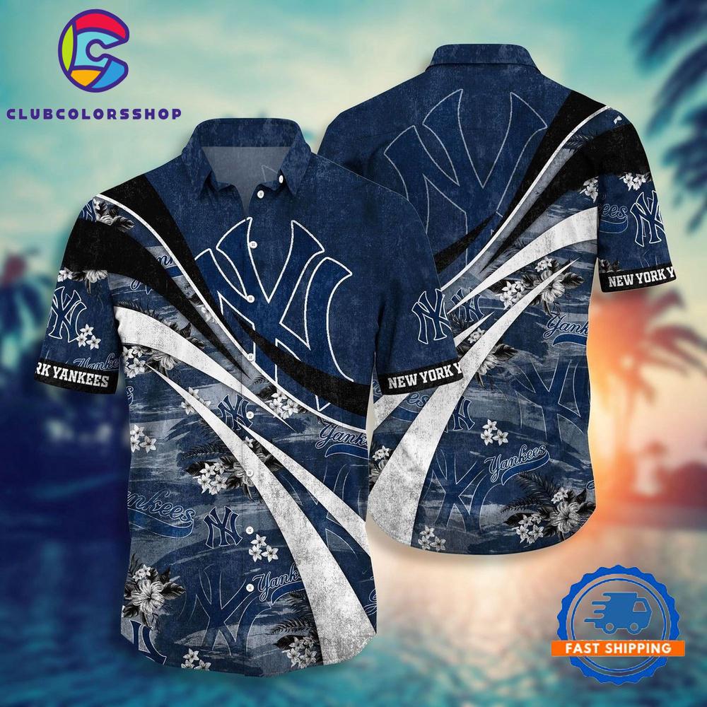 MLB New York Yankees Wave Motion Hawaiian Shirt