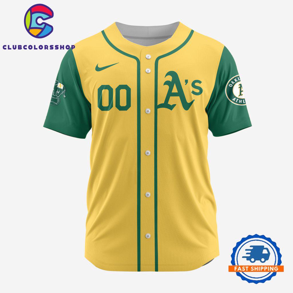 MLB Oakland Athletics Alternate Design Concept Baseball Jersey, MLB Team Custom Jersey Shirt