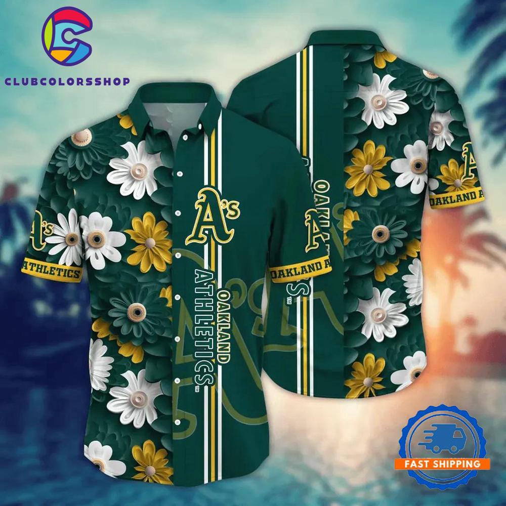 MLB Oakland Athletics Flower Aloha Hawaiian Shirts