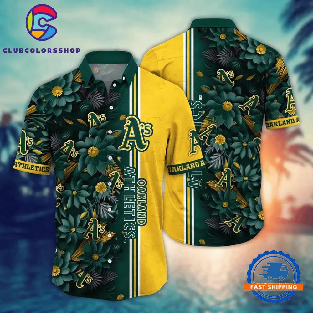 MLB Oakland Athletics Flower Palm Tree Hot Hawaiian Shirts
