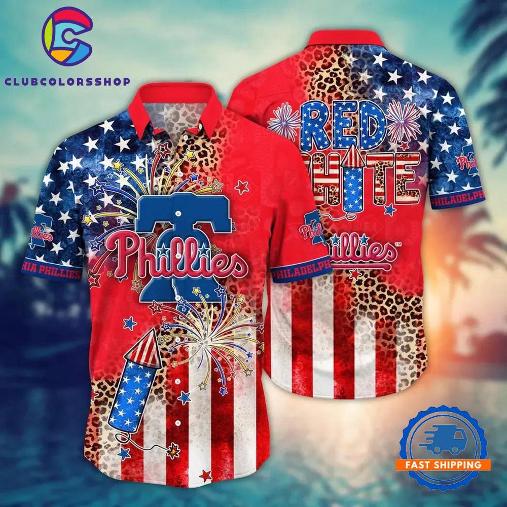 MLB Philadelphia Phillies Aloha Baseball Team Hawaiian Shirts