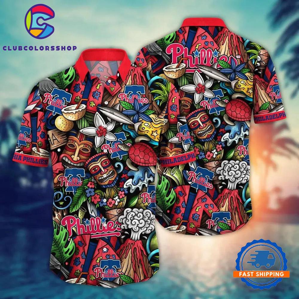 MLB Philadelphia Phillies Baseball Team Design Summer Hawaiian Shirts