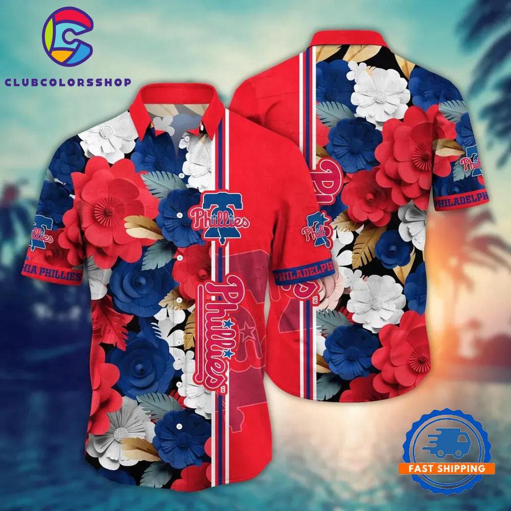 MLB Philadelphia Phillies Flower Palm Tree Summer Hawaiian Shirts