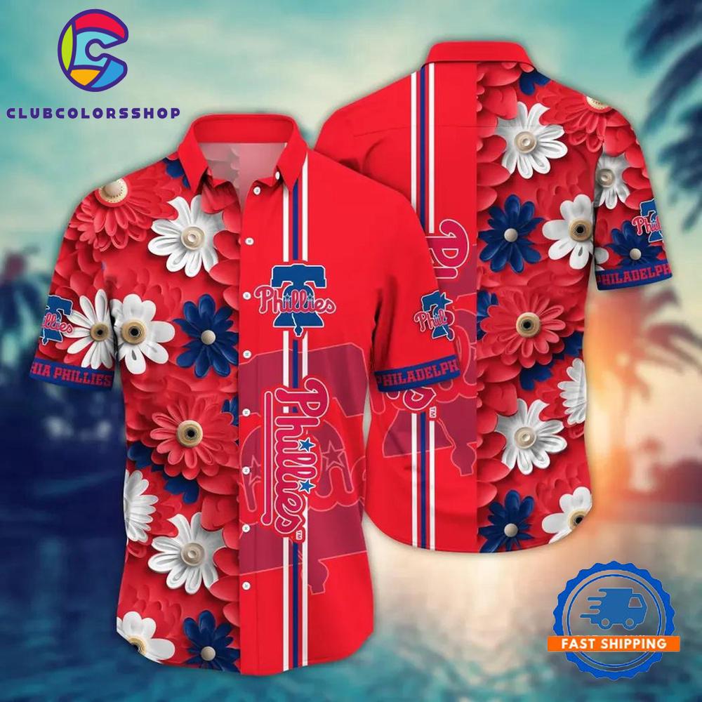 MLB Philadelphia Phillies Flower Tropical New Hawaiian Shirts