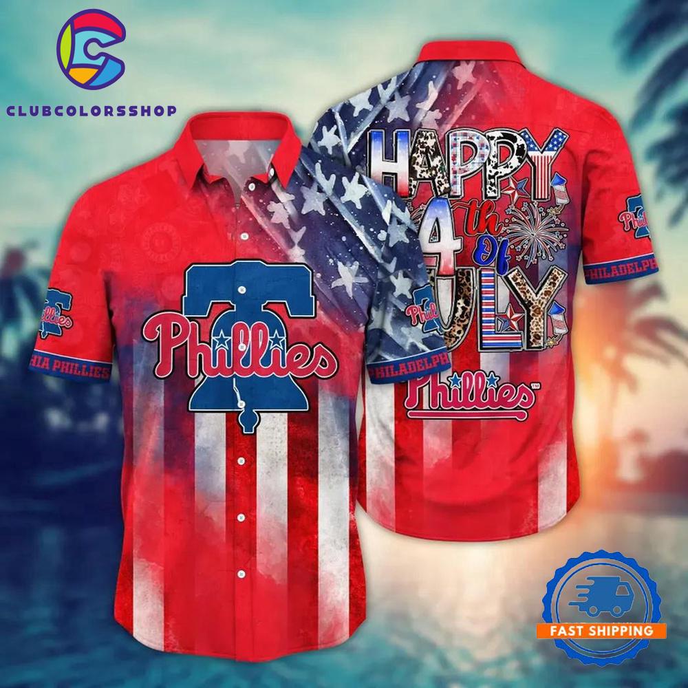MLB Philadelphia Phillies Fourth of July Celebration Hawaiian Shirt