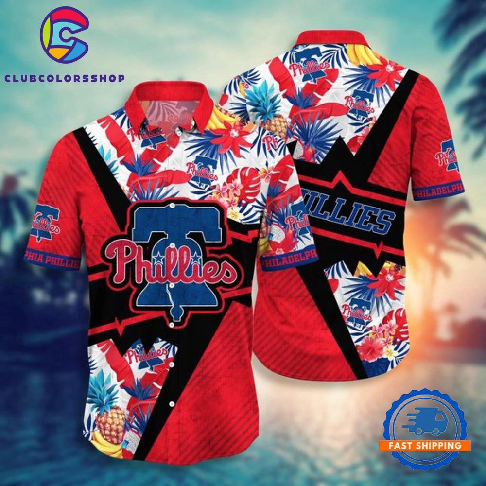 MLB Philadelphia Phillies Hawaiian Shirt Pineapple Paradise Design
