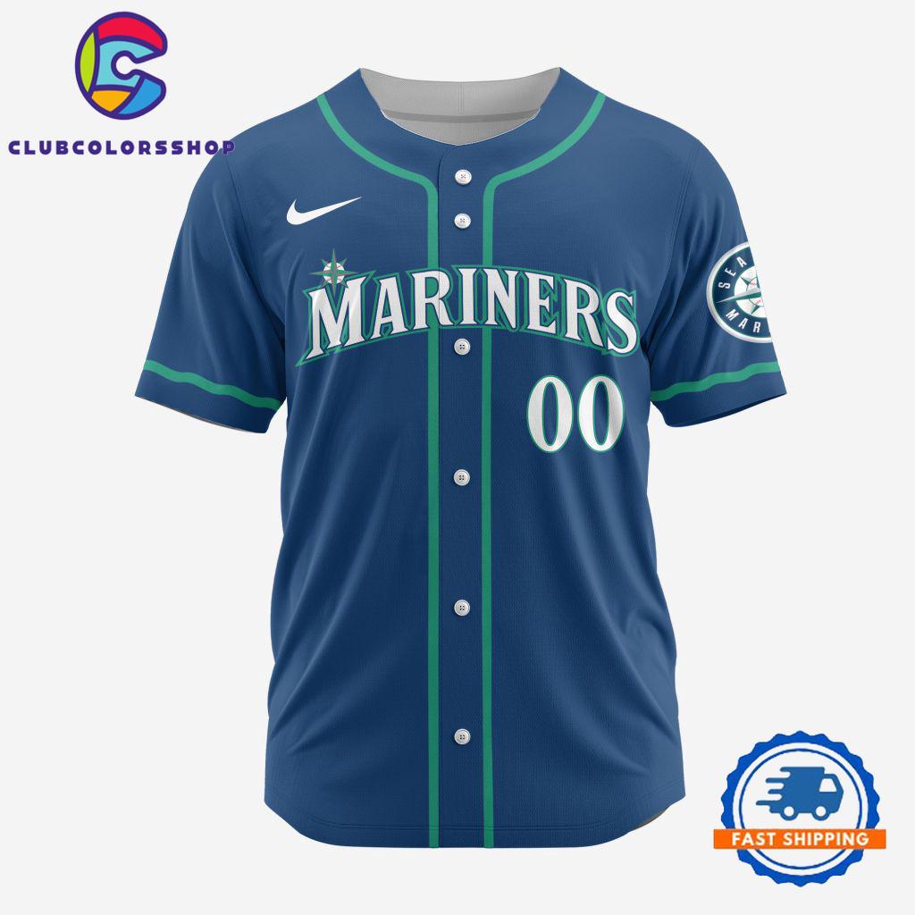 MLB Seattle Mariners Baseball Team Alternate Design Concept Jersey Shirts