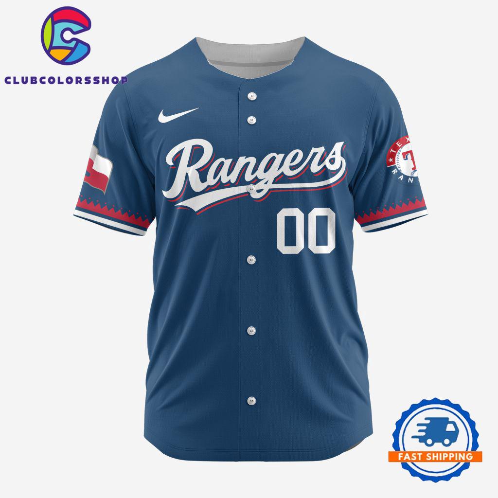 MLB Texas Rangers Alternate Design Concept Baseball Jersey, MLB Team Custom Jersey Shirt